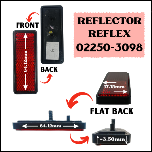 Reflector Reflex Flat Back Fits For KTM Svartpilen 250 2020-2023 KTM Vitpilen 250 2020-2023 KTM Svartpilen 401 2024